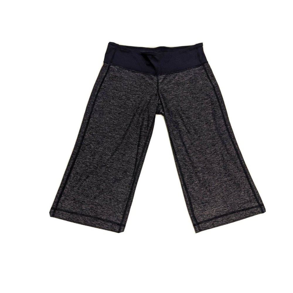 LULULEMON CROPPED LEGGINGS Size 4 - Gray/DarkBlue